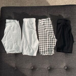 Stylish Kids Shorts Set - Gray, Black, and Checkered